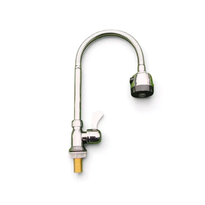 Grifo de cocina flexible cromado metálica - 1