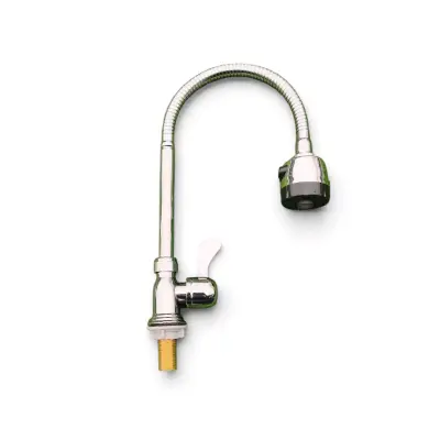 Grifo de cocina flexible cromado metálica - miniatura 1