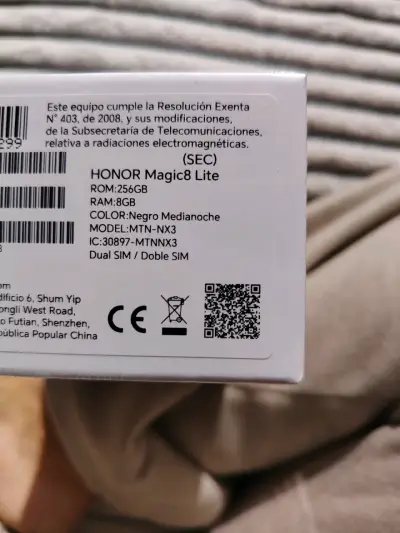 Smartphone Honor Magic8 Lite 256GB Negro - miniatura 2