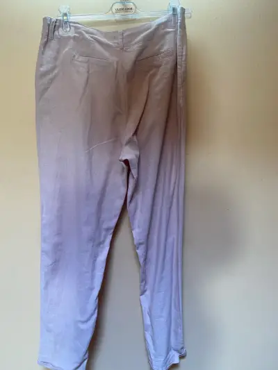 Pantalones de lino color palo rosa talla S Wados. - miniatura 2