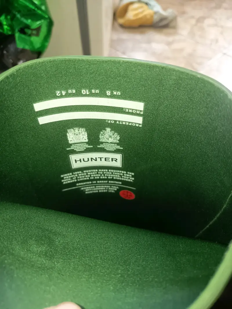 Botas de lluvia Hunter verdes talla 42 - 3