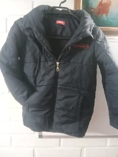 Chaqueta acolchada negra para niño - miniatura 1