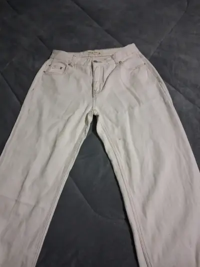 Jeans blancos para mujer en buen estado - miniatura 1