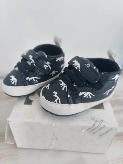 Zapatos azul dinosaurio bebe - miniatura 1
