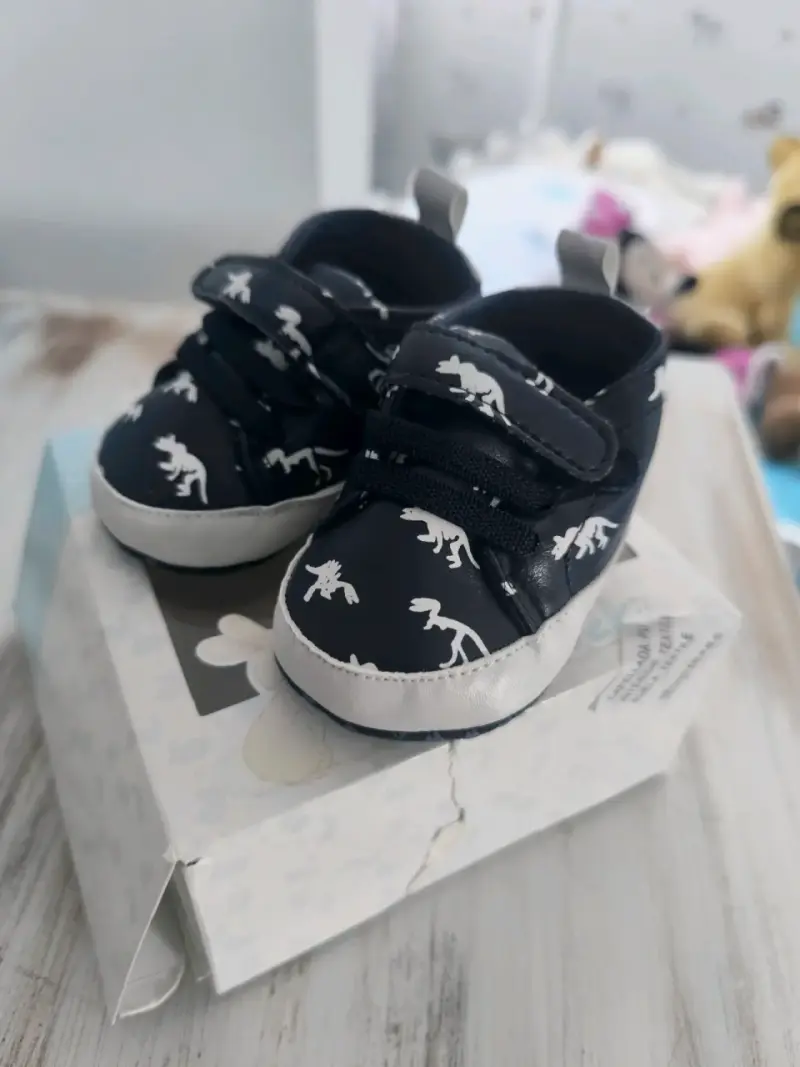 Zapatos azul dinosaurio bebe - 3