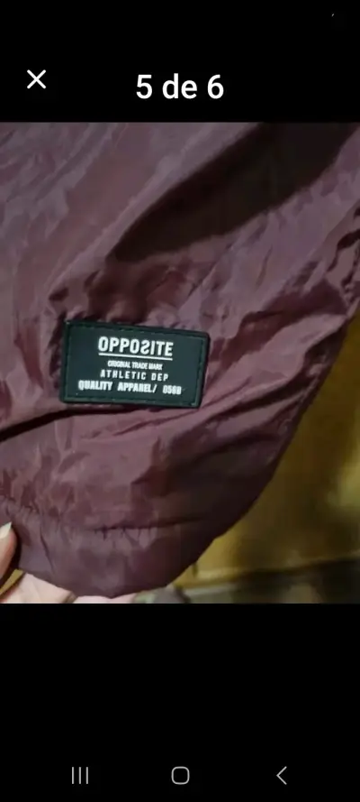Parka burdeo con forro polar Opposite - miniatura 3
