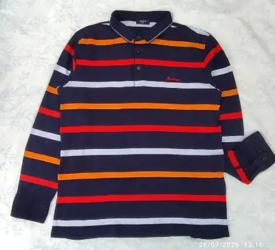 Polera Polo Mastom Rayas Multicolor - miniatura 1