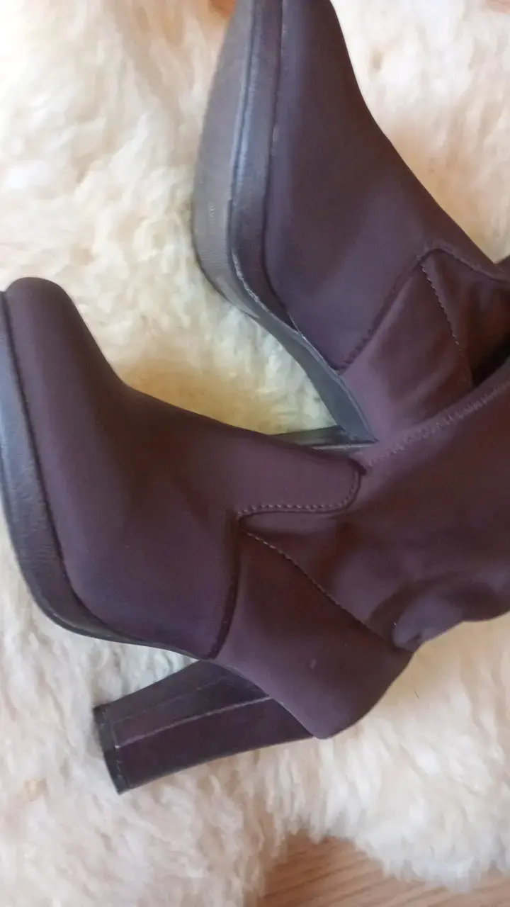 Botas de tacón alto marrones para mujer - 5