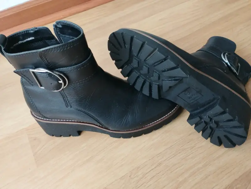 Botines de cuero negro BLONDO( casi nuevos) - 5