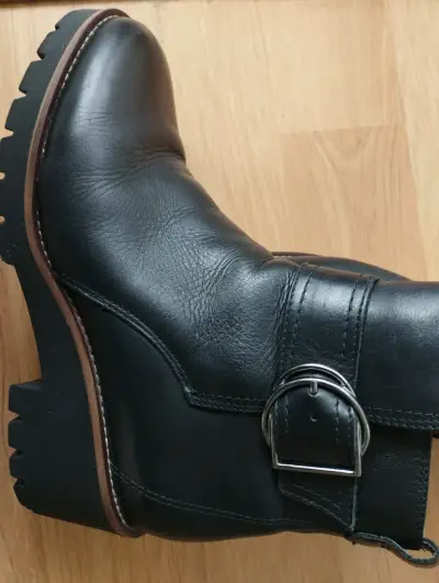 Botines de cuero negro BLONDO( casi nuevos) - miniatura 6