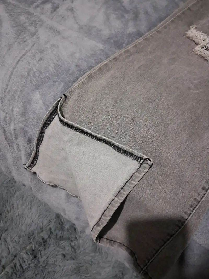 Jeans flare gris rollygo - 3