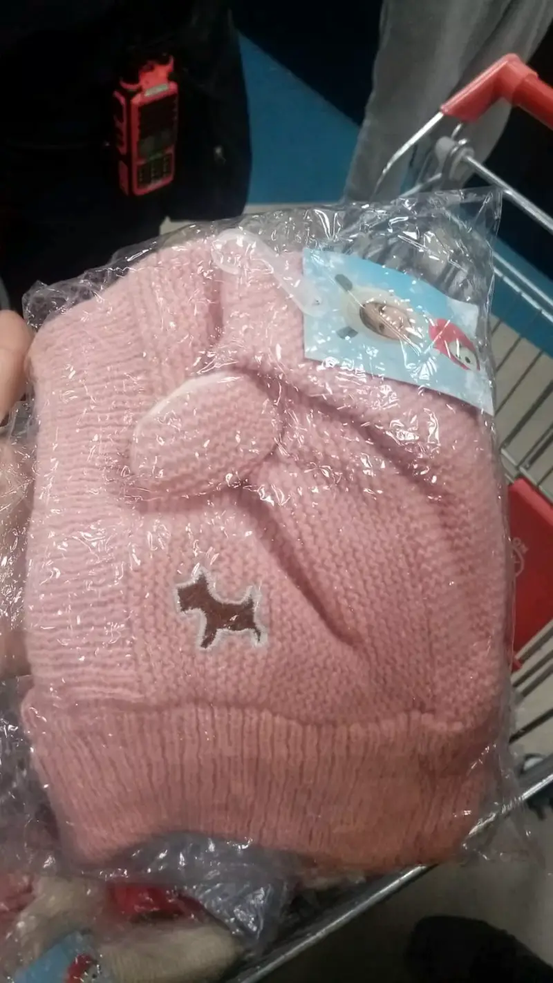 Gorros de lana para niños con diseño de perro - 4