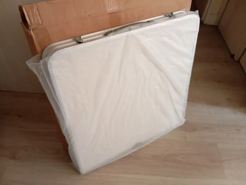 Mesa plegable rectangular portátil de 120x60cm - 1