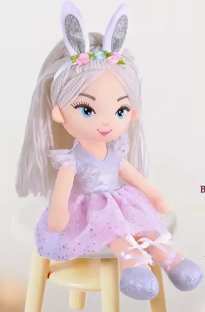Muñeca de Peluche con Orejas de Conejo - miniatura 1