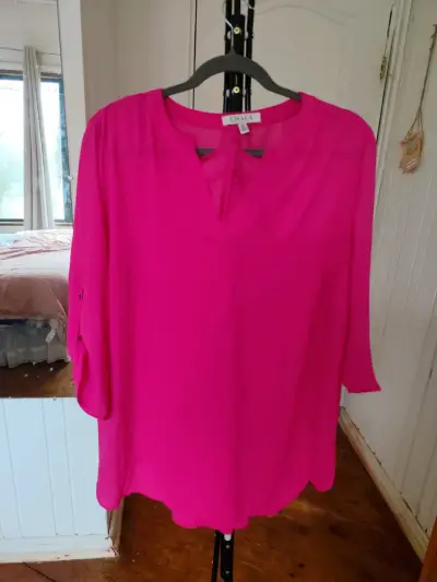 [usada]Blusa Fucsia Chaus para Mujer - miniatura 1