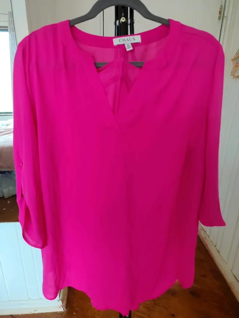 [usada]Blusa Fucsia Chaus para Mujer - 2