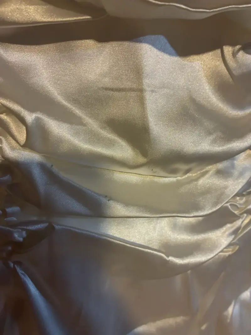 Vestido de fiesta blanco talla 38 (con detalle) - 4