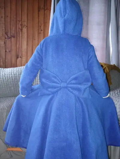 Vestido de cueca más abrigo ,pañuelo, en talla 4-6 - miniatura 3
