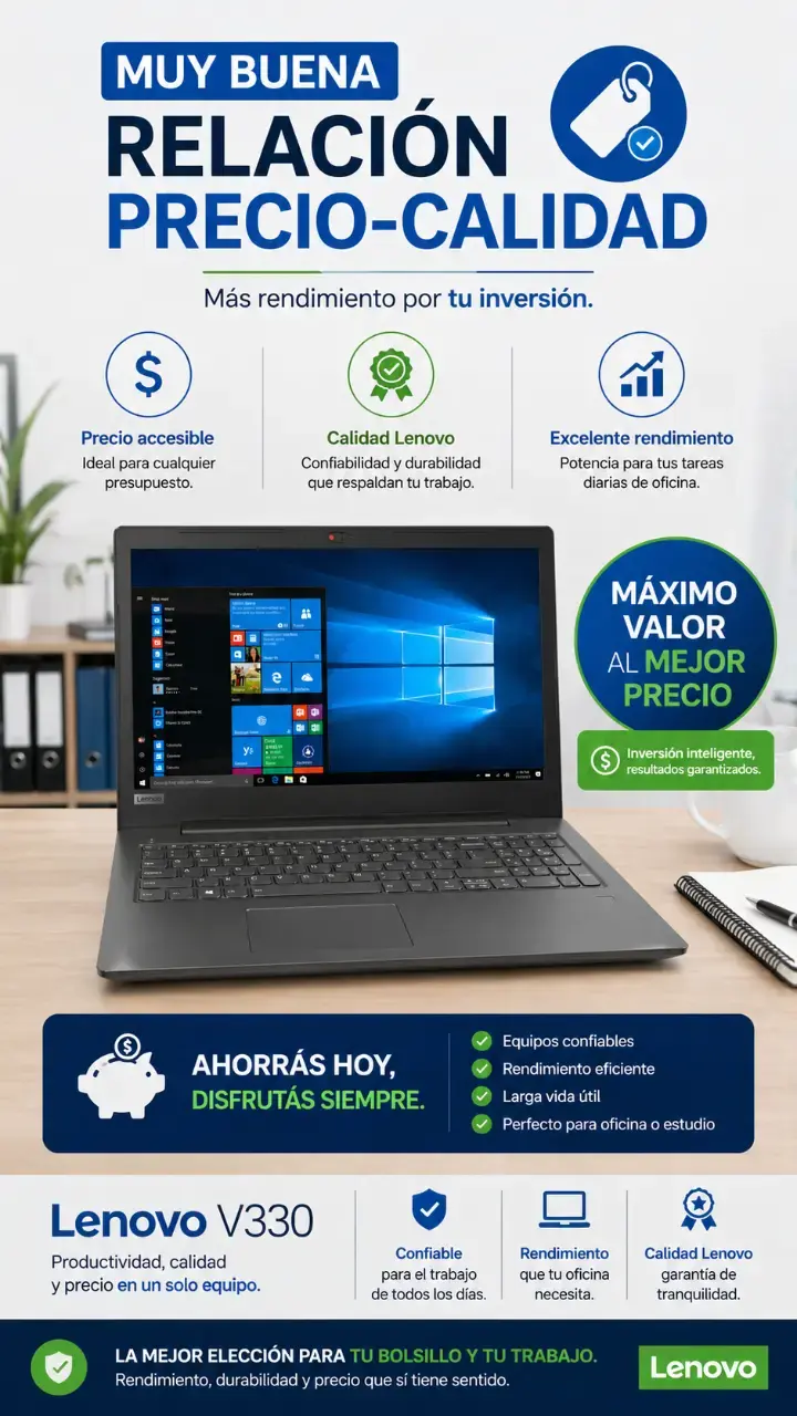 Notebook Lenovo V330 I5-8250U RAM 8GB SSD 256 W10H - 2