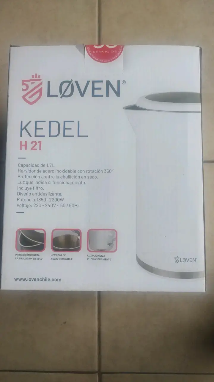 Hervidor eléctrico Løven Kedel H21 1.7L