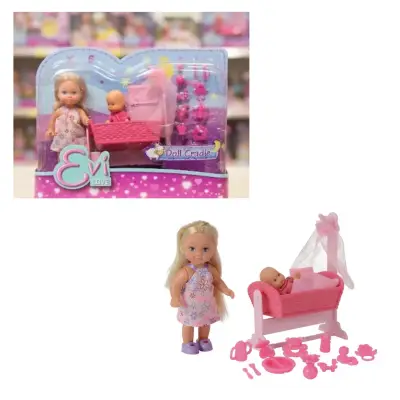 Muñeca Evi Love con cuna y accesorios - miniatura 2