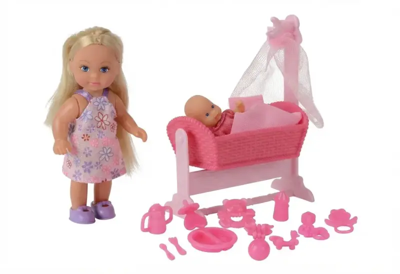 Muñeca Evi Love con cuna y accesorios - 4