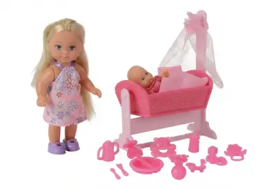 Muñeca Evi Love con cuna y accesorios - miniatura 4