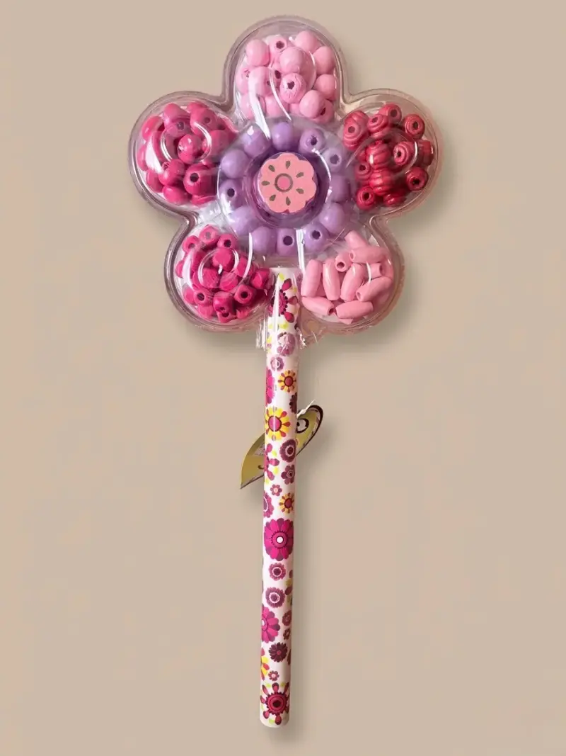 Set de cuentas para manualidades en forma de flor - 1