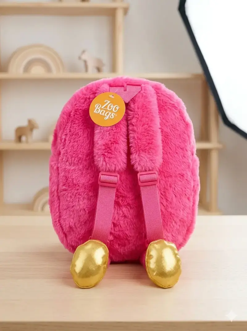Mochila infantil unicornio rosa con lentejuelas - 2