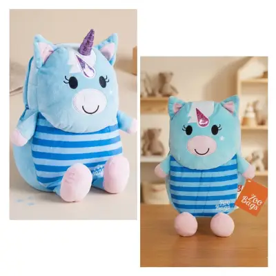 Mochila infantil unicornio Zoo Bags azul - miniatura 3