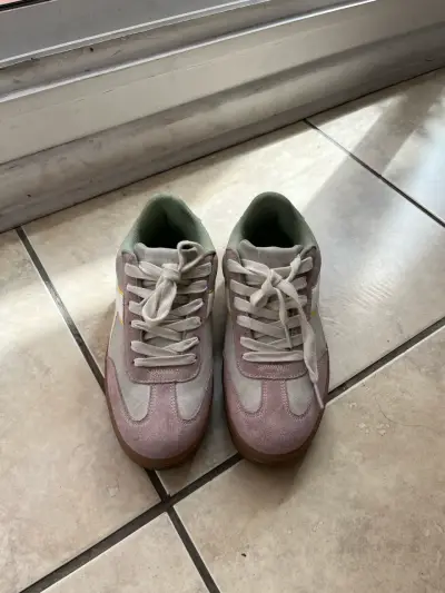 Zapatillas deportivas Diadora color rosa y verde - miniatura 1
