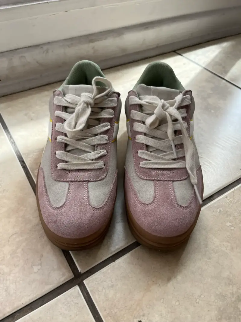 Zapatillas deportivas Diadora color rosa y verde - 2