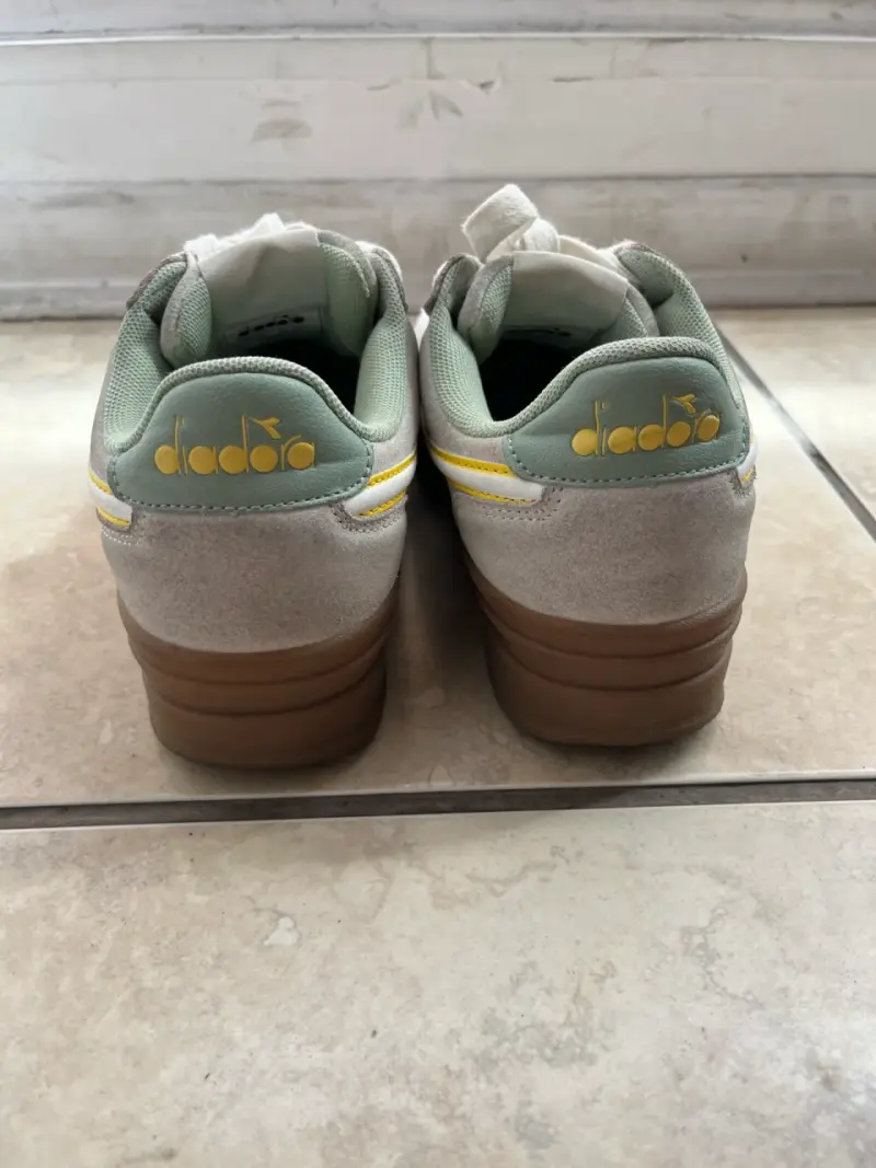 Zapatillas deportivas Diadora color rosa y verde - 4