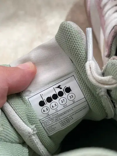 Zapatillas deportivas Diadora color rosa y verde - miniatura 6
