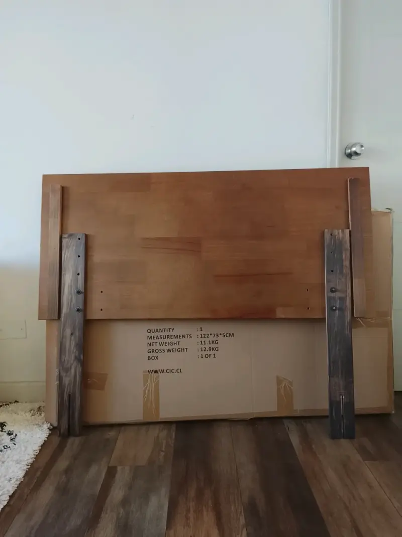 Cabecera de cama de madera 1,5 plaza - 1