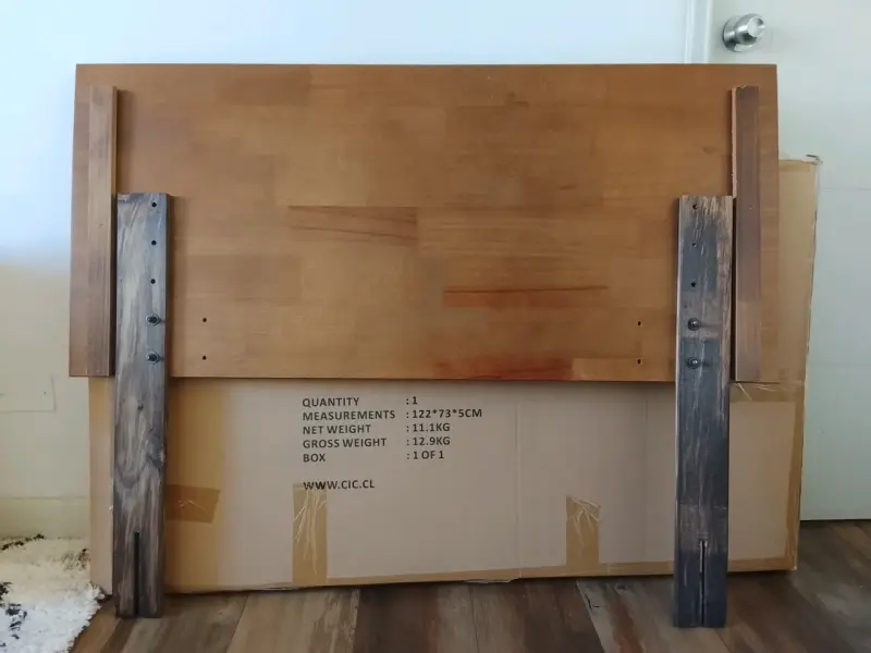 Cabecera de cama de madera 1,5 plaza - 2