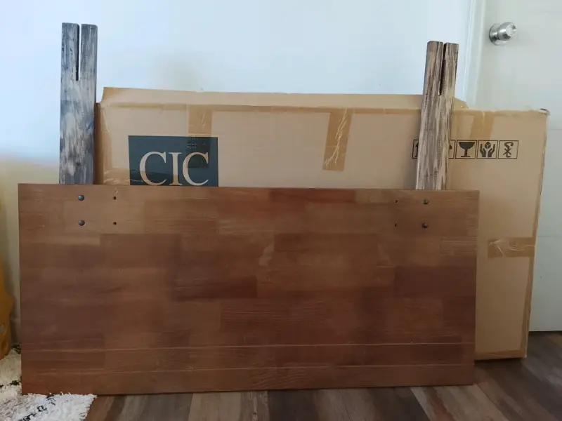 Cabecera de cama de madera 1,5 plaza - 3