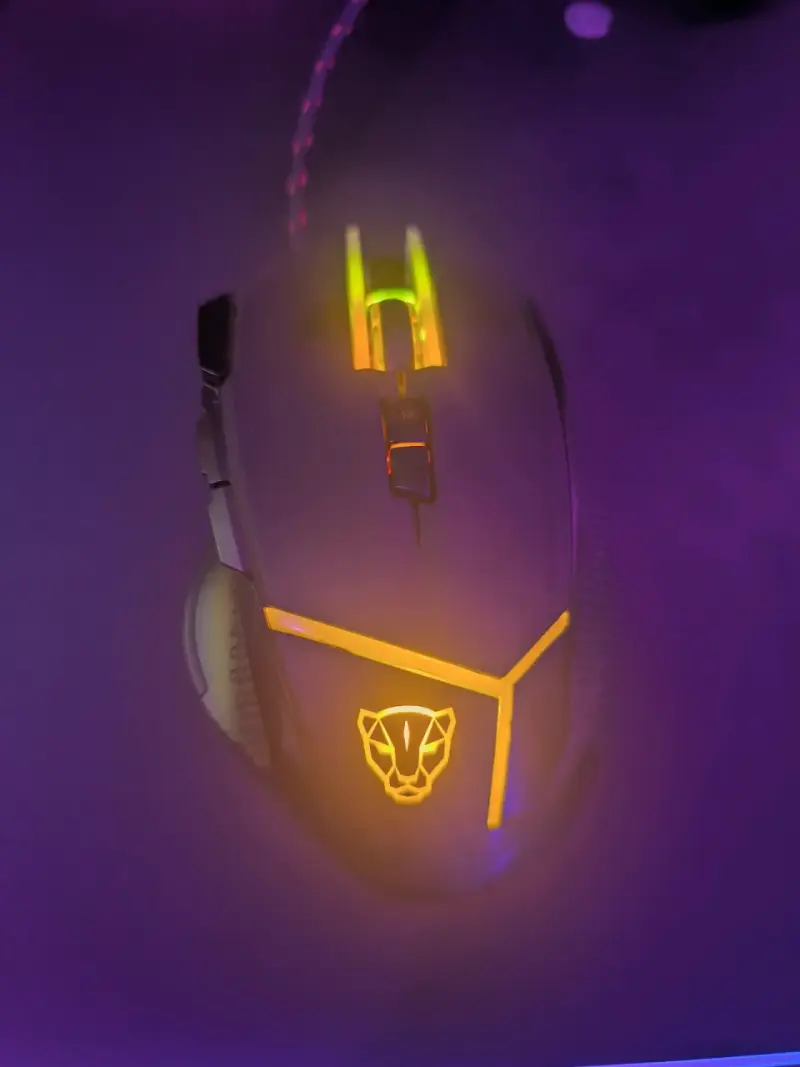 Mouse gamer con luces LED RGB - 2