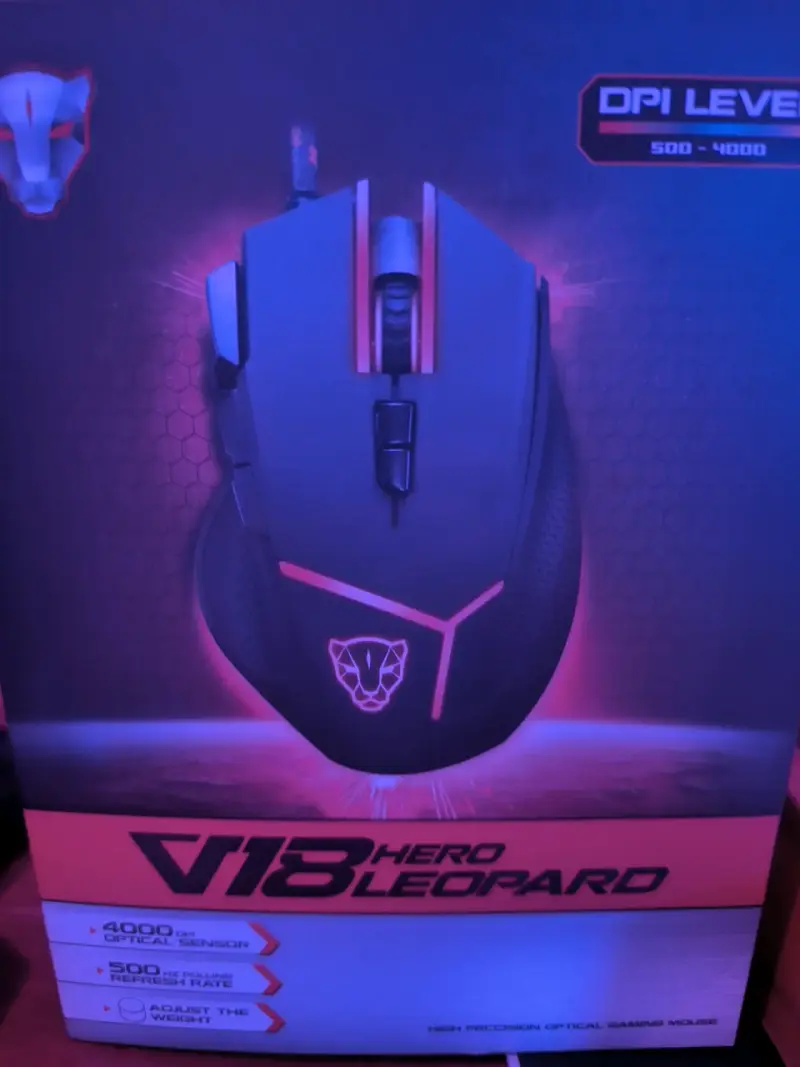 Mouse gamer con luces LED RGB - 5