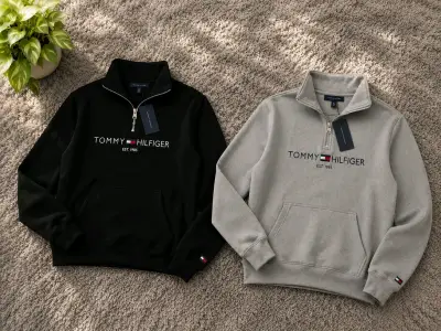 Polerón Tommy Hilfiger quarter zip🤩 - miniatura 1