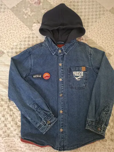 Chaqueta de mezclilla con capucha para niño Coniglio - miniatura 1