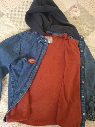Chaqueta de mezclilla con capucha para niño Coniglio - miniatura 2