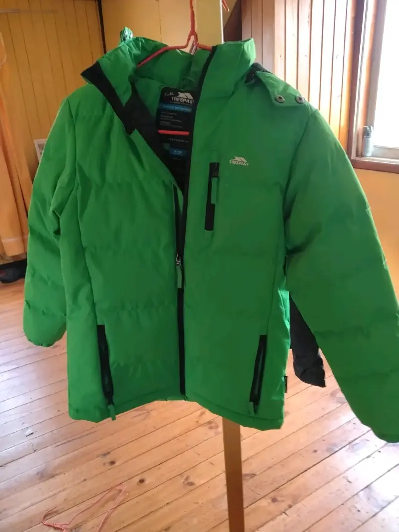 Chaqueta impermeable verde para niños Trespass - 1