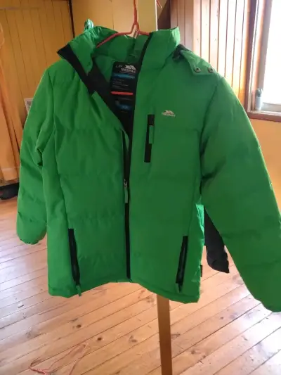 Chaqueta impermeable verde para niños Trespass - miniatura 1