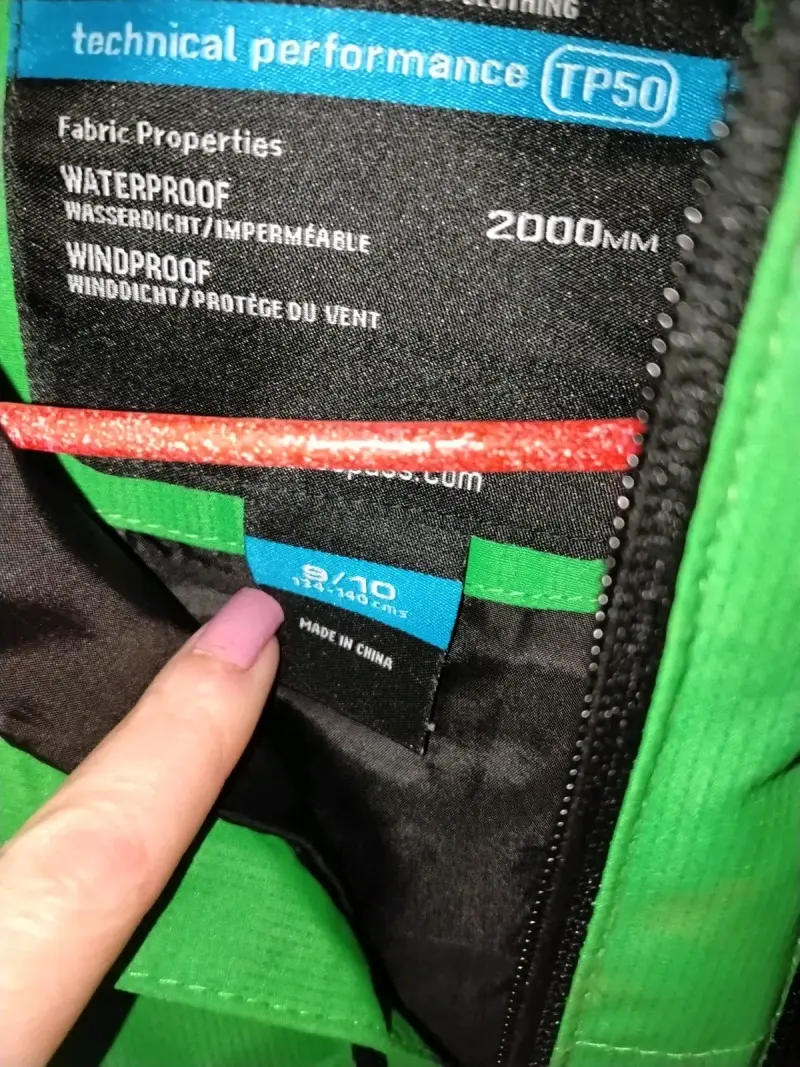 Chaqueta impermeable verde para niños Trespass - 2