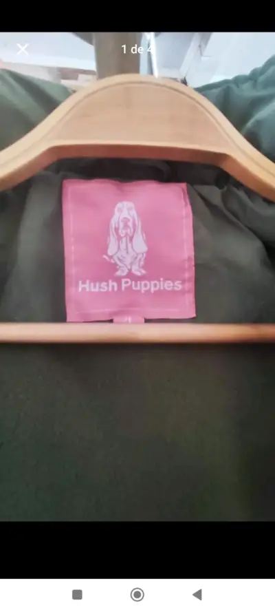 Chaqueta waterproof verde Hush Puppies para niña - miniatura 1