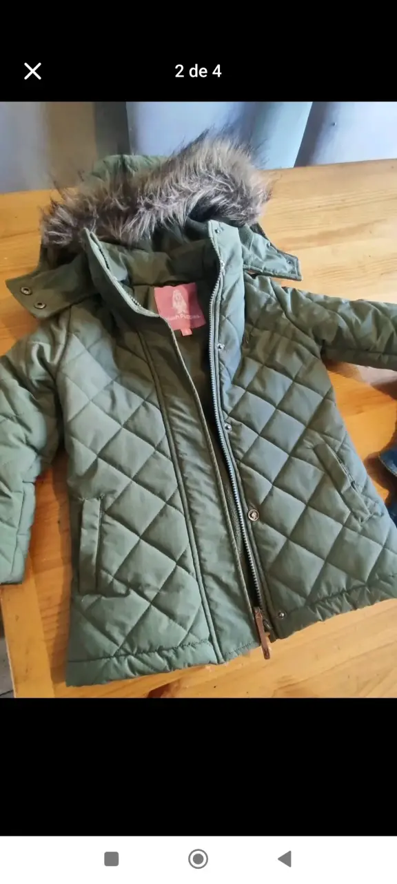 Chaqueta waterproof verde Hush Puppies para niña - 2