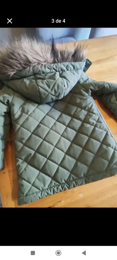 Chaqueta waterproof verde Hush Puppies para niña - miniatura 3
