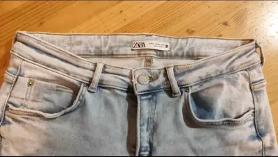Jeans Zara desgastados para mujer talla 42 - miniatura 2