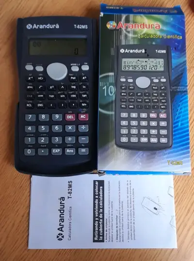 Calculadora científica Arandurá T-82MS con caja - miniatura 1